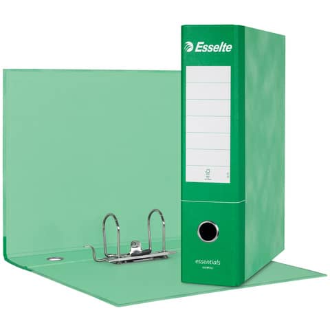 Registratore protocollo Esselte Essentials G75 23x33 cm dorso 8 cm verde - 390775180